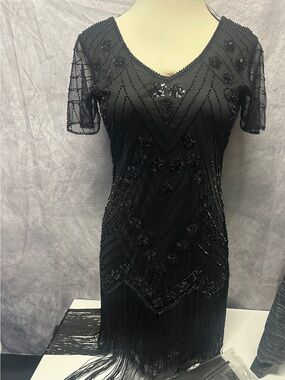 XLarge flapper Dress with accessories